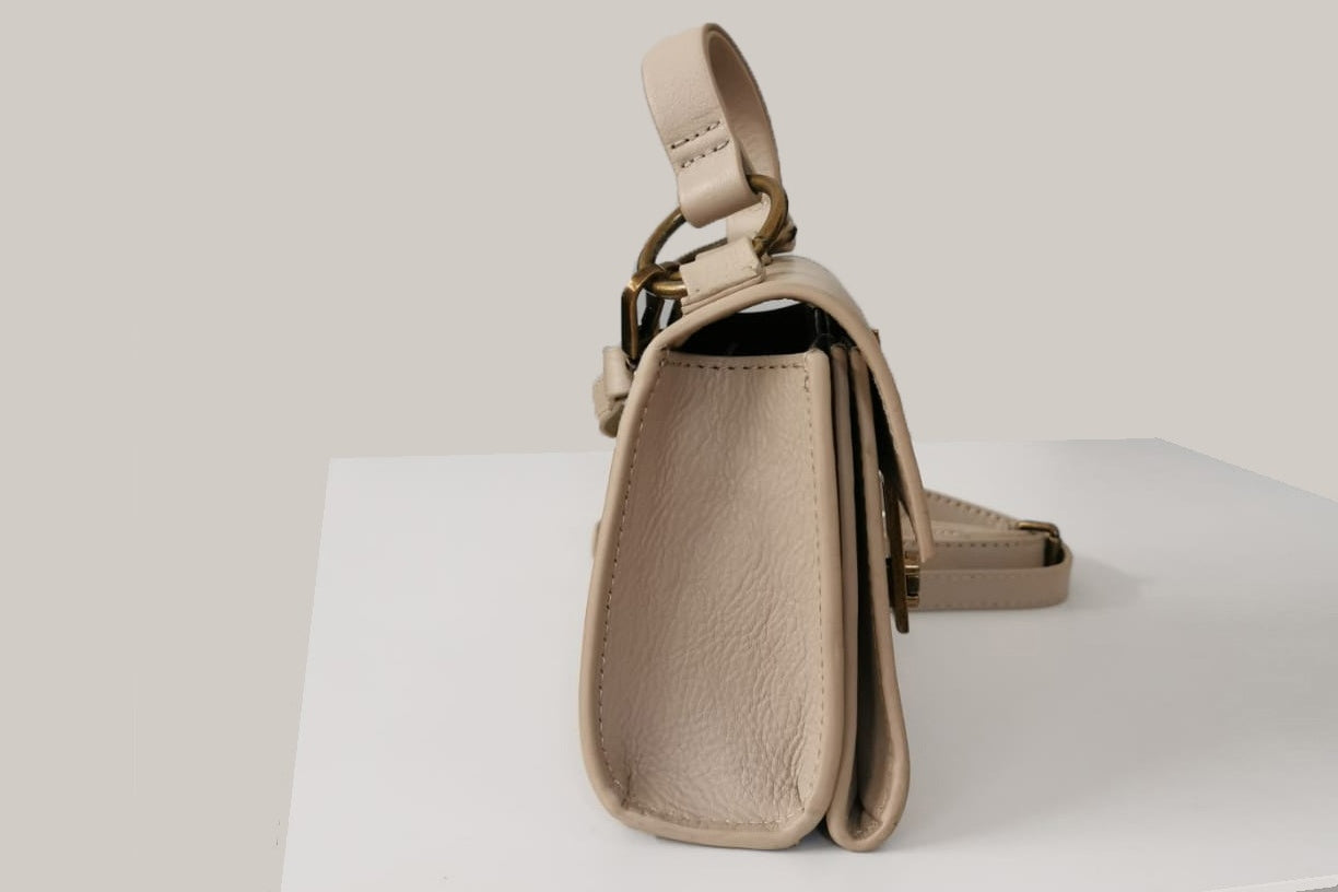 Neutral-colour crossbody &amp; top handle bag